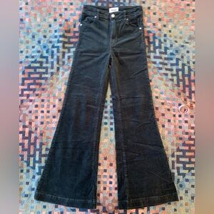 ROLLA'S Dark Green Corduroy East Coast Super Flare Size 26